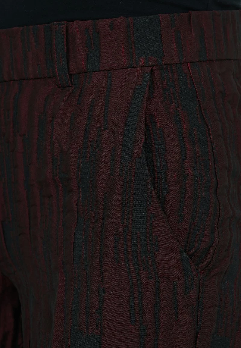 Vendita all'ingrosso π Madam-T Donna ROZALIA - Pantaloni - Black/burgundy β¨ - immagine 8