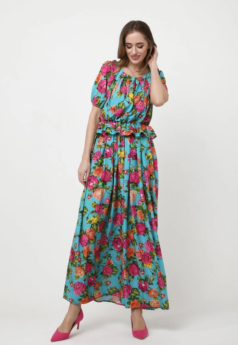 Buono π Madam-T Donna Vestito Estivo - Aqua Himbeere π - immagine 2