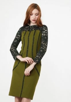 Nuovo di zecca 🥰 Madam-T Donna BAKURA - Tubino - Khaki 🥰