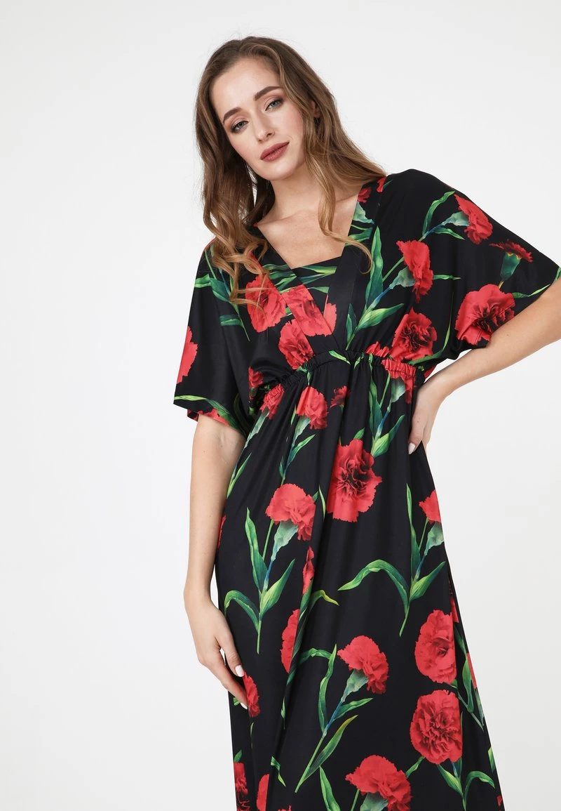 Nuovo di zecca ✨ Madam-T Donna LESTRA - Vestito Estivo - Schwarz/ Koralle 🥰 - immagine 5