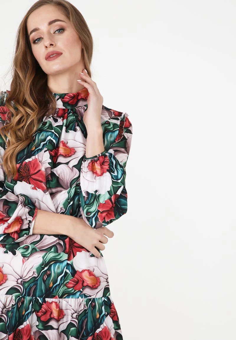 Bilancio 𧨠Madam-T Donna PAOLINA - Vestito Estivo - Pink Green π - immagine 5