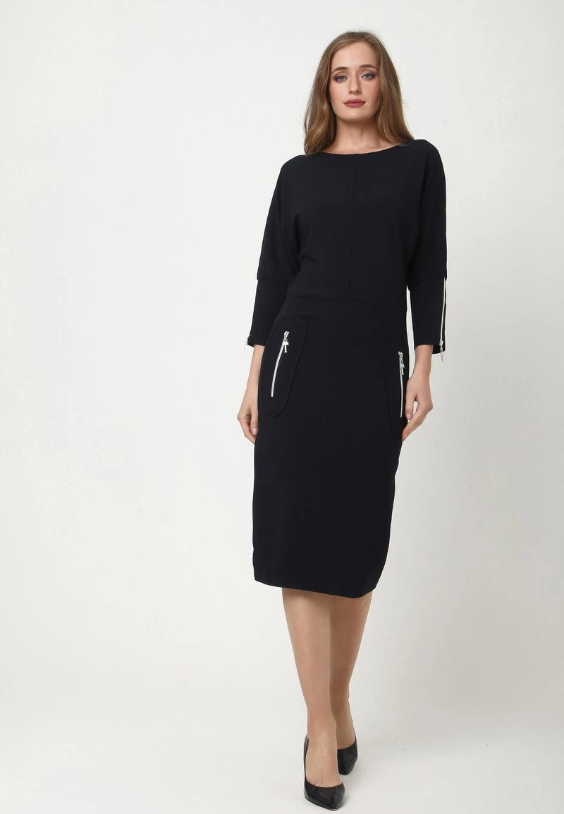 Nuovo β Madam-T Donna FAUSTINA - Abito In Maglia - Blau 𧨠- immagine 4