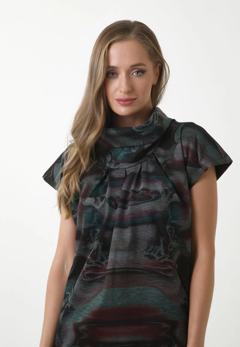 Miglior prezzo π Madam-T Donna Vestito Estivo - Grau, Aqua π₯ - immagine 4