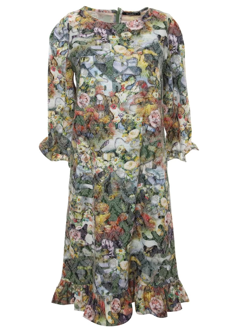 Vendita all'ingrosso β Madam-T Donna Vestito Estivo - Grün Gelb π - immagine 7