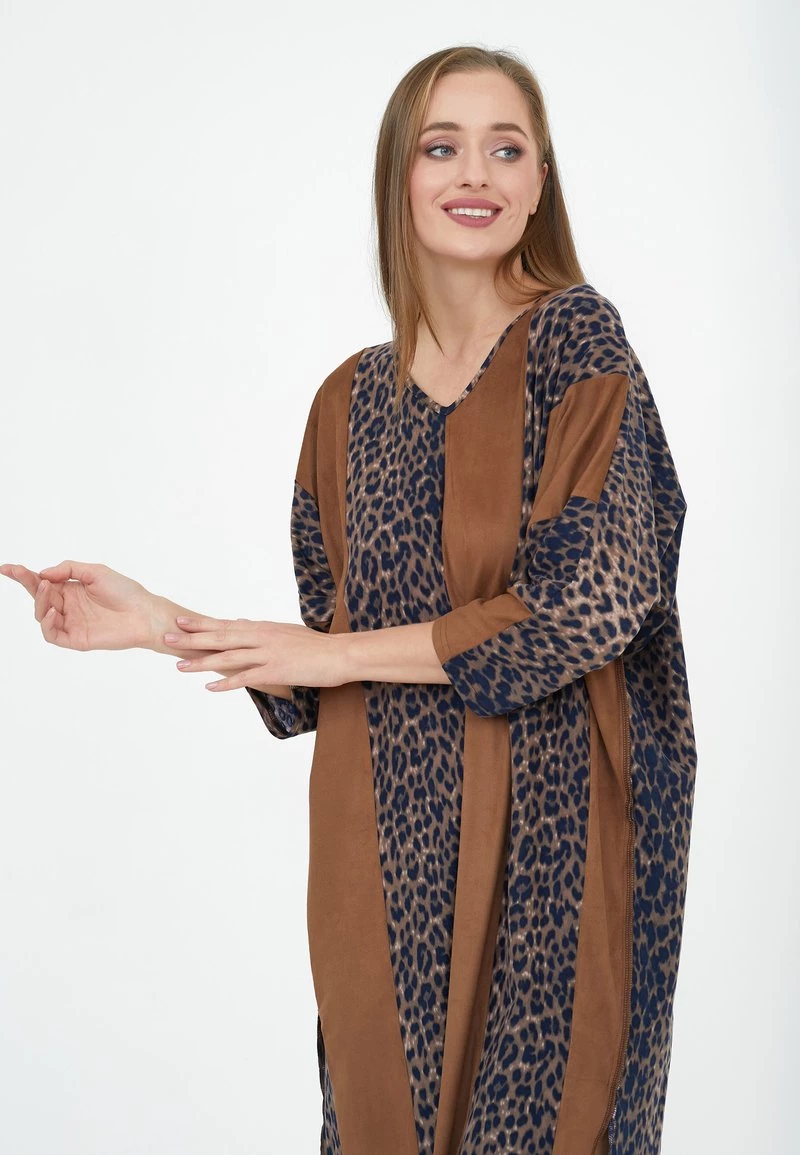 Buono π Madam-T Donna ELIA - Vestito Estivo - Beige / Blau π - immagine 7