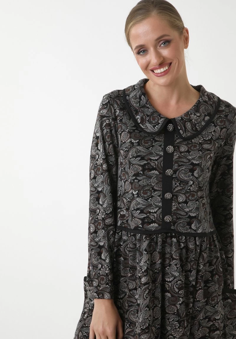 Acquistare π Madam-T Donna KLEID BELLA - Abito A Camicia - Schwarz, Braun βοΈ - immagine 7