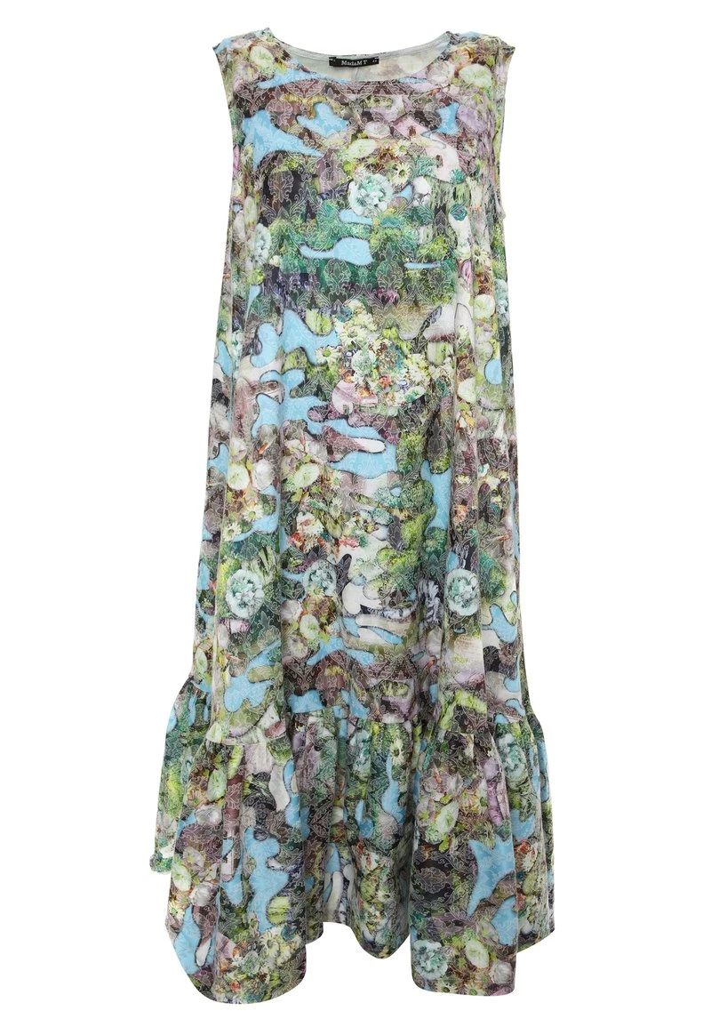 Nuovo π Madam-T Donna ELLA - Vestito Estivo - Hellblau, Grün π― - immagine 7