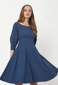 Le migliori recensioni di 👏 Madam-T Donna RAMILDA - Vestito Estivo - Grau-blau 😀