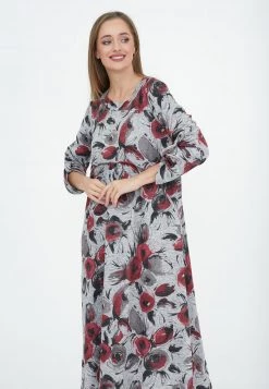 Migliore vendita 😉 Madam-T Donna SELINA - Vestito Estivo - Grüner Zig/rot ✔️