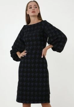 Nuovo di zecca 🔔 Madam-T Donna ULANA - Vestito Estivo - Schwarz/blau ✔️