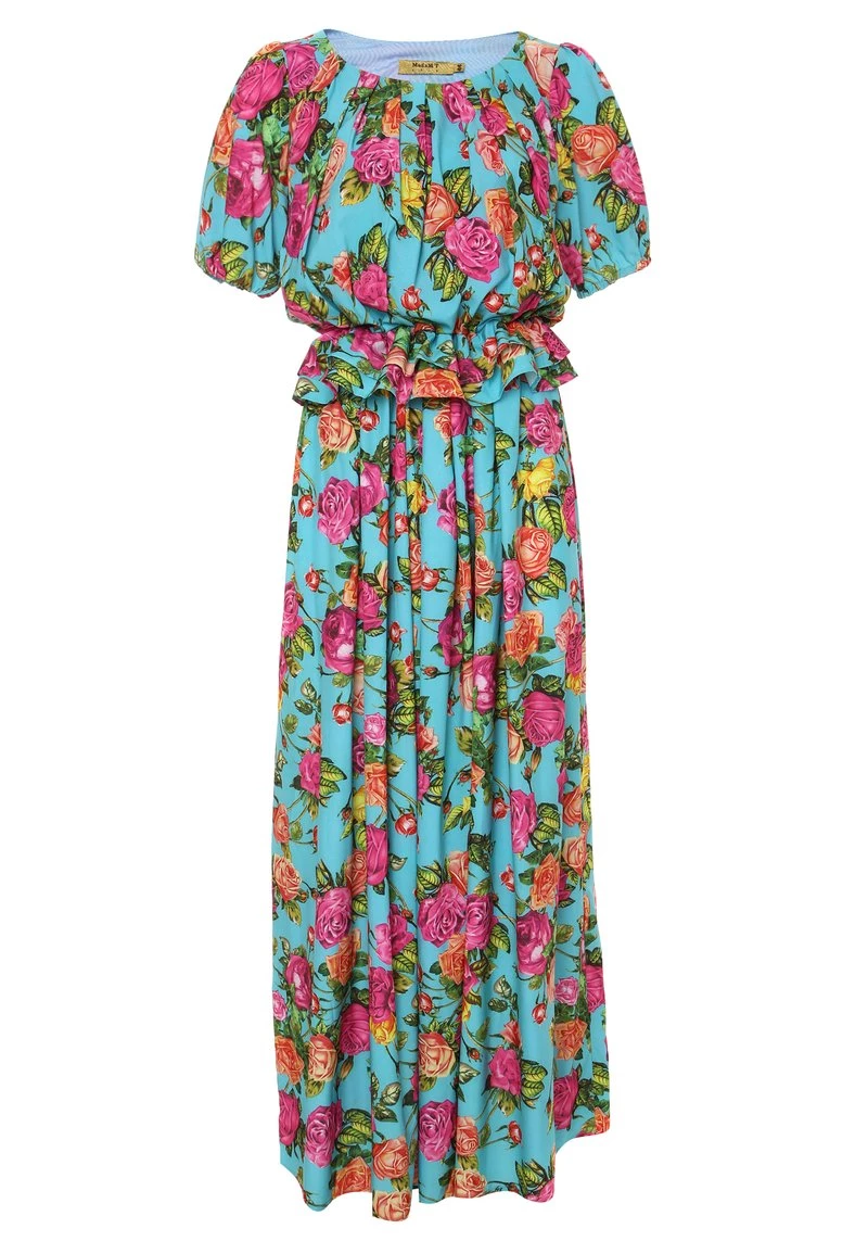 Buono π Madam-T Donna Vestito Estivo - Aqua Himbeere π - immagine 7