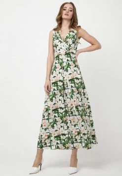 Bilancio 🤩 Madam-T Donna VESPANA - Vestito Estivo - Milchig, Grün 🤩