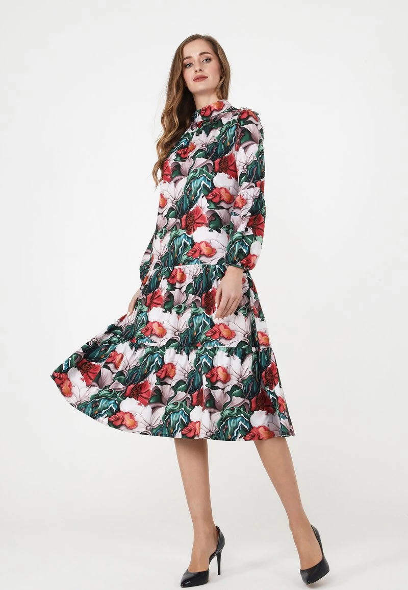 Bilancio 𧨠Madam-T Donna PAOLINA - Vestito Estivo - Pink Green π - immagine 4