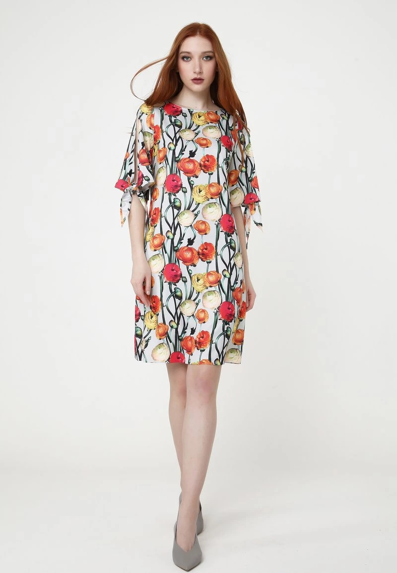 Vendita all'ingrosso π― Madam-T Donna Vestito Estivo - Grau Orange βοΈ - immagine 2