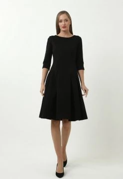 Nuovo 🎁 Madam-T Donna Vestito Estivo - Schwarz ✔️