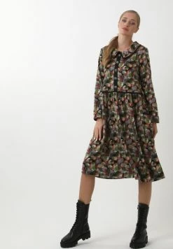 Buono π Madam-T Donna KLEID BELLA - Abito A Camicia - Grau, Grün π