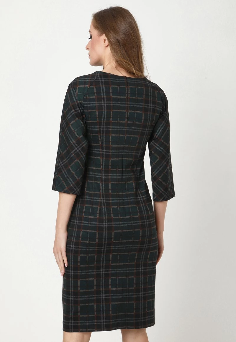 Miglior prezzo π Madam-T Donna Vestito Di Maglina - Schwarz Grün π - immagine 2