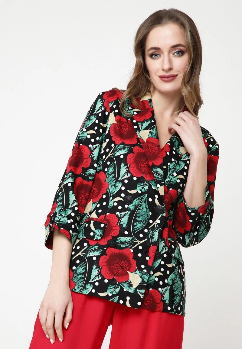 Vendita lampo π Madam-T Donna SILVANA - Blazer - Schwarz, Rot π - immagine 5