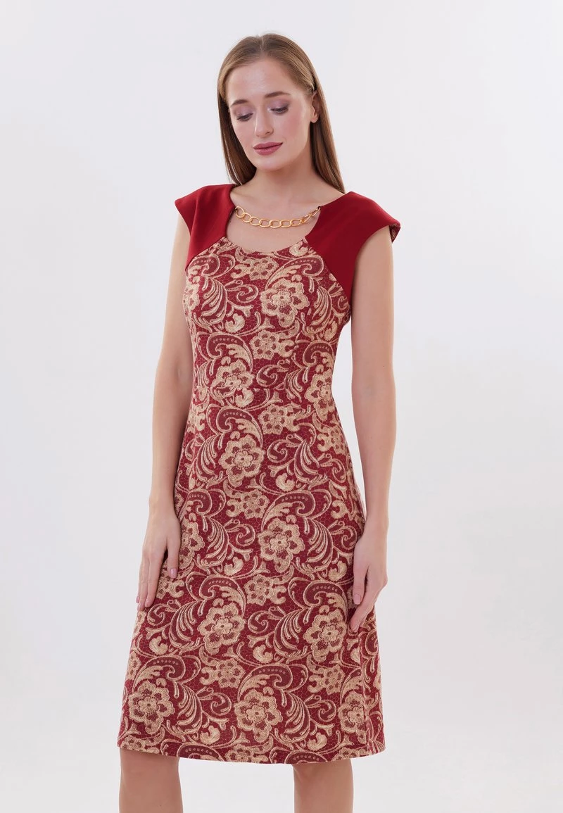 Vendita calda π€© Madam-T Donna KONIA - Vestito Estivo - Rot Beige β - immagine 4