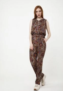 Migliore vendita ⌛ Madam-T Donna Tuta Jumpsuit - Weinrot, Ingwer ✨