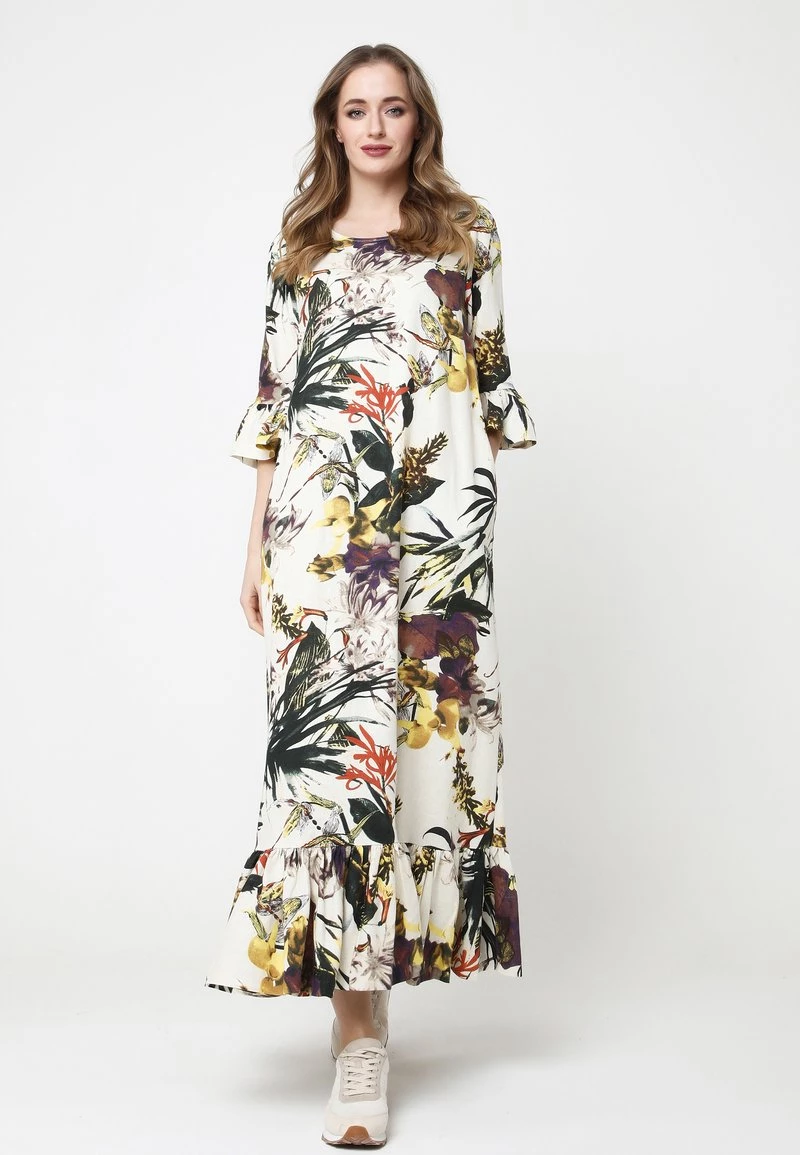 Bilancio π₯ Madam-T Donna Vestito Lungo - Milchig Gelb π