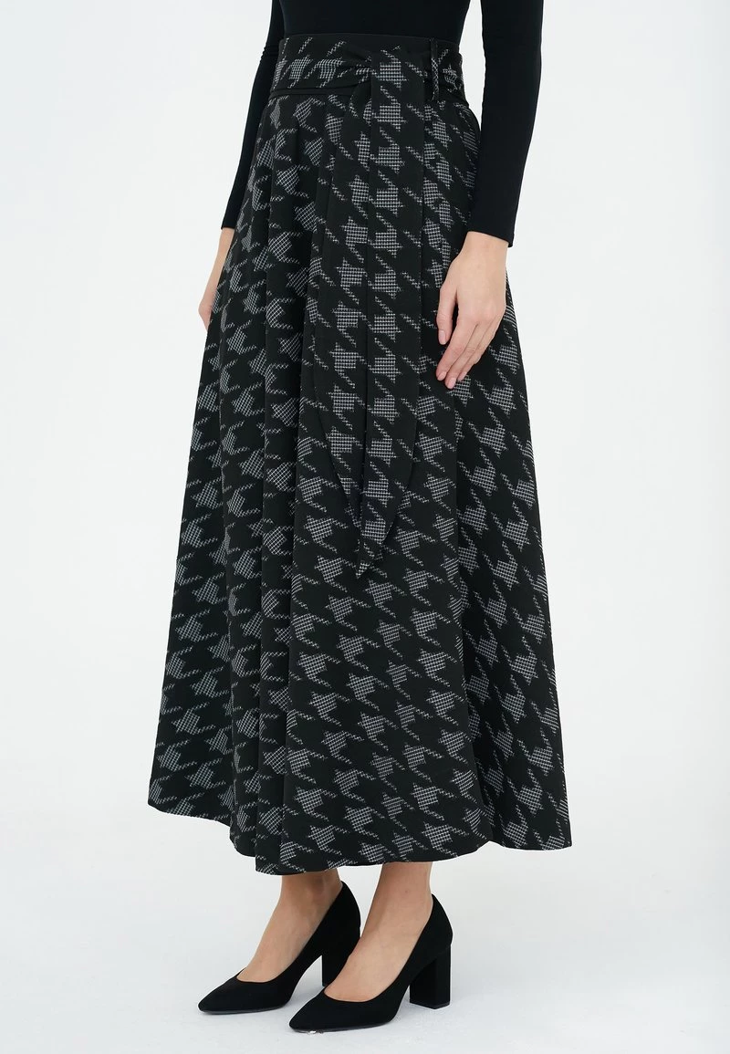 Nuovo di zecca π Madam-T Donna ROCK RITA - Gonna Lunga - Black/white π₯ - immagine 5