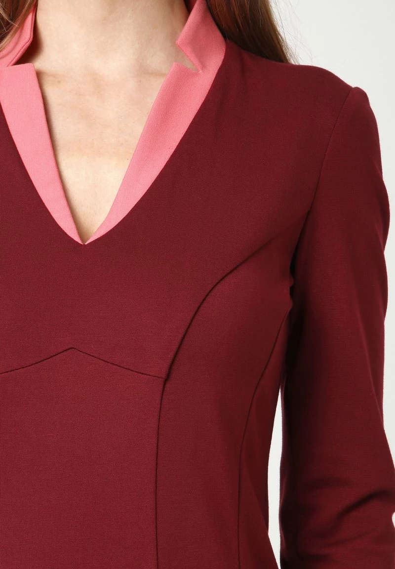 Offerte β€οΈ Madam-T Donna Vestito Di Maglina - Weinrot π - immagine 7