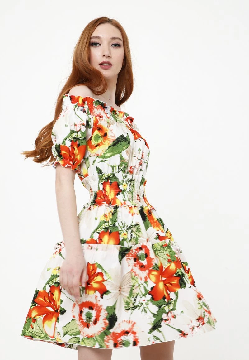 Acquistare π Madam-T Donna NAPOLI - Vestito Estivo - Milchig / Orange π - immagine 6