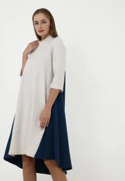 I primi 10 🛒 Madam-T Donna Abito In Maglia - Creme Aqua 🔥