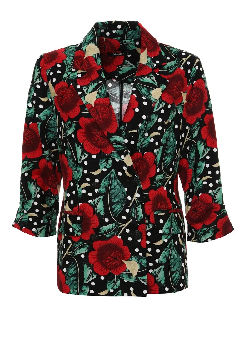 Vendita lampo π Madam-T Donna SILVANA - Blazer - Schwarz, Rot π - immagine 7