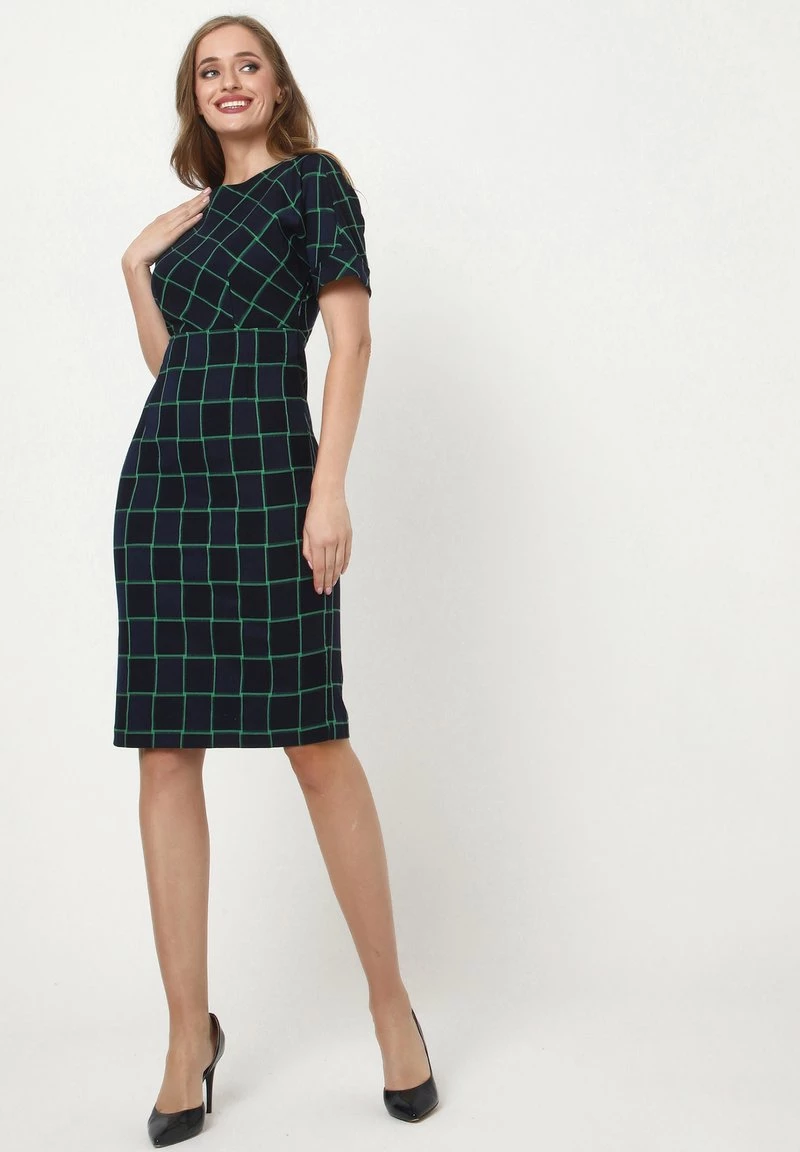 Vendita all'ingrosso 𧨠Madam-T Donna ALTEA - Vestito Di Maglina - Blau Grün π€© - immagine 7