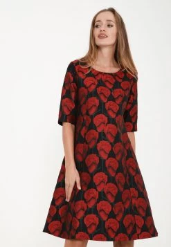 Migliore vendita 🎉 Madam-T Donna ASIDA - Vestito Estivo - Schwarz, Rot 🌟