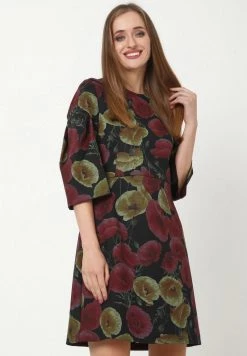 Vendita lampo π Madam-T Donna VIRGINIE - Vestito Estivo - Schwarz, Senf π―