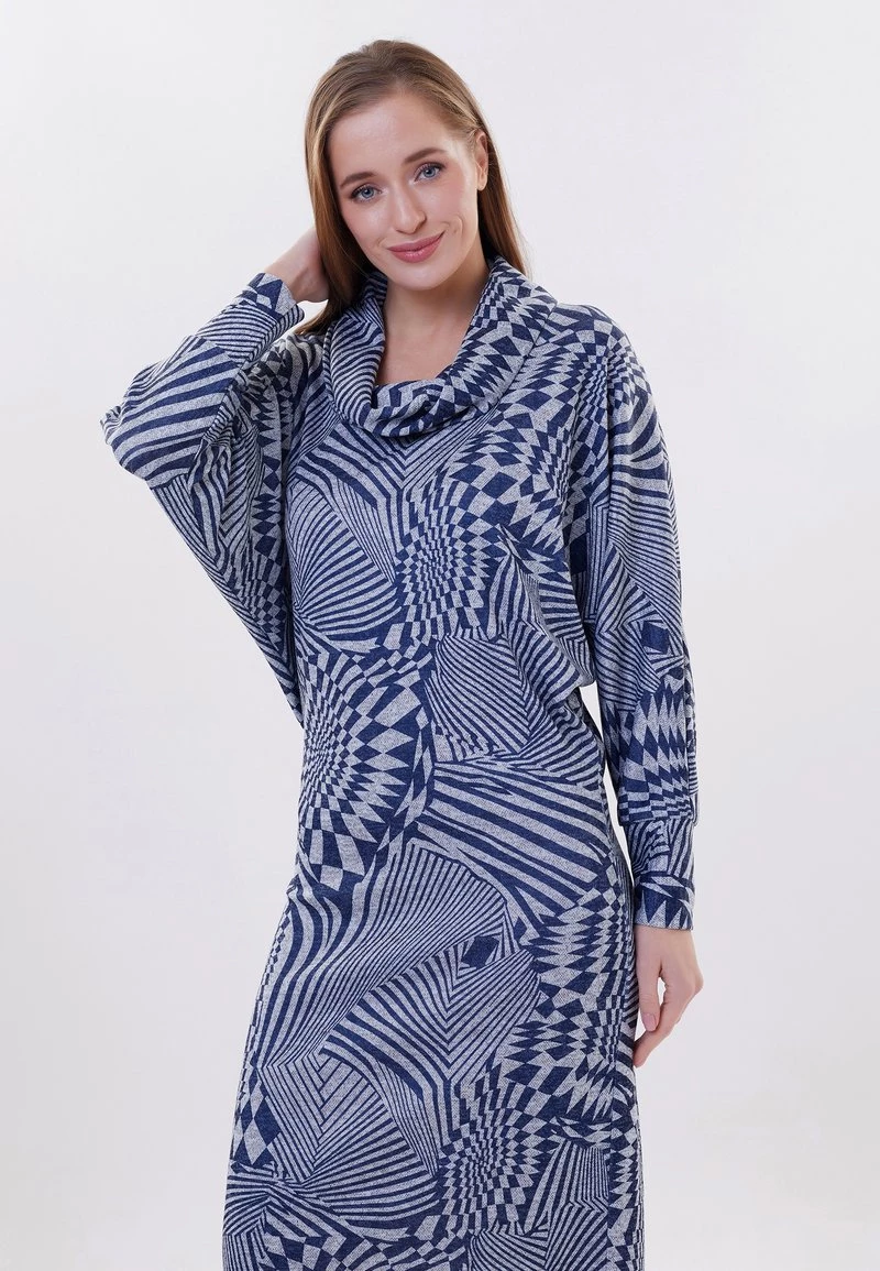 Vendita all'ingrosso π Madam-T Donna LETUCHYA MISHE - Abito In Maglia - Grune Farbe Blau π - immagine 4