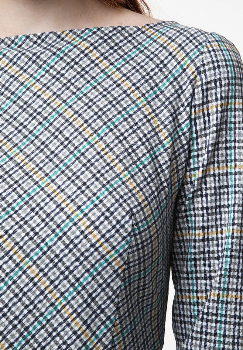 Le migliori recensioni di π Madam-T Donna Vestito Estivo - Grau/ Gelb π - immagine 6