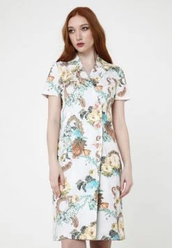 Offerte 💯 Madam-T Donna Abito A Camicia - Milchig, Hellbraun 🎁