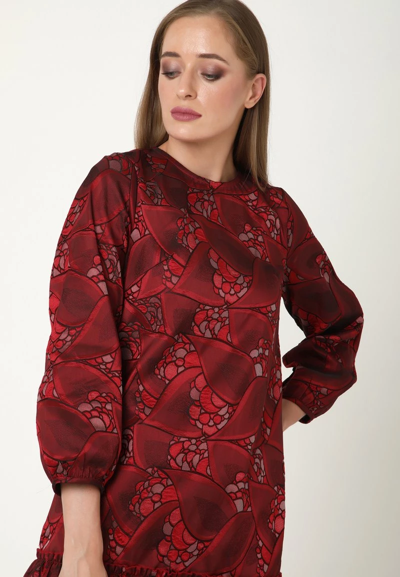 Miglior offerta π€© Madam-T Donna Vestito Estivo - Wein Rot, Rot π - immagine 5