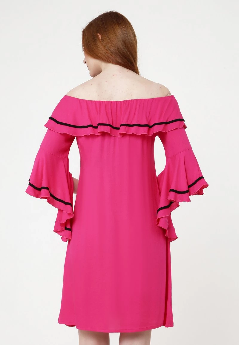 Miglior prezzo π€© Madam-T Donna SALLY - Vestito Estivo - Fuchsie β¨ - immagine 3