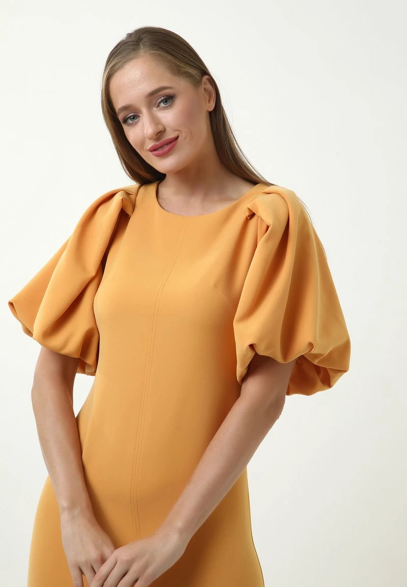 Acquistare π Madam-T Donna KVERTI - Vestito Elegante - Light Orange π - immagine 3