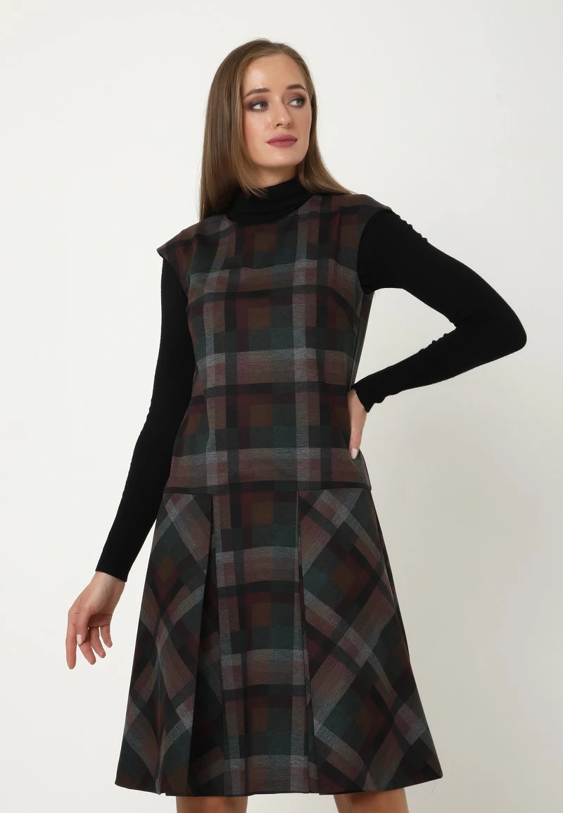 Miglior offerta π Madam-T Donna GASCONA - Vestito Estivo - Grün/braun π - immagine 5