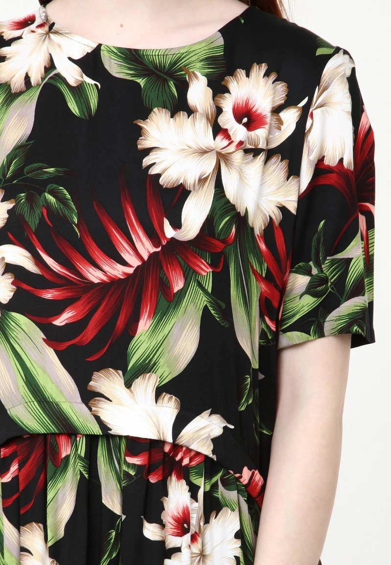 Vendita lampo π Madam-T Donna Vestito Estivo - Schwarz, Grün 𧨠- immagine 7