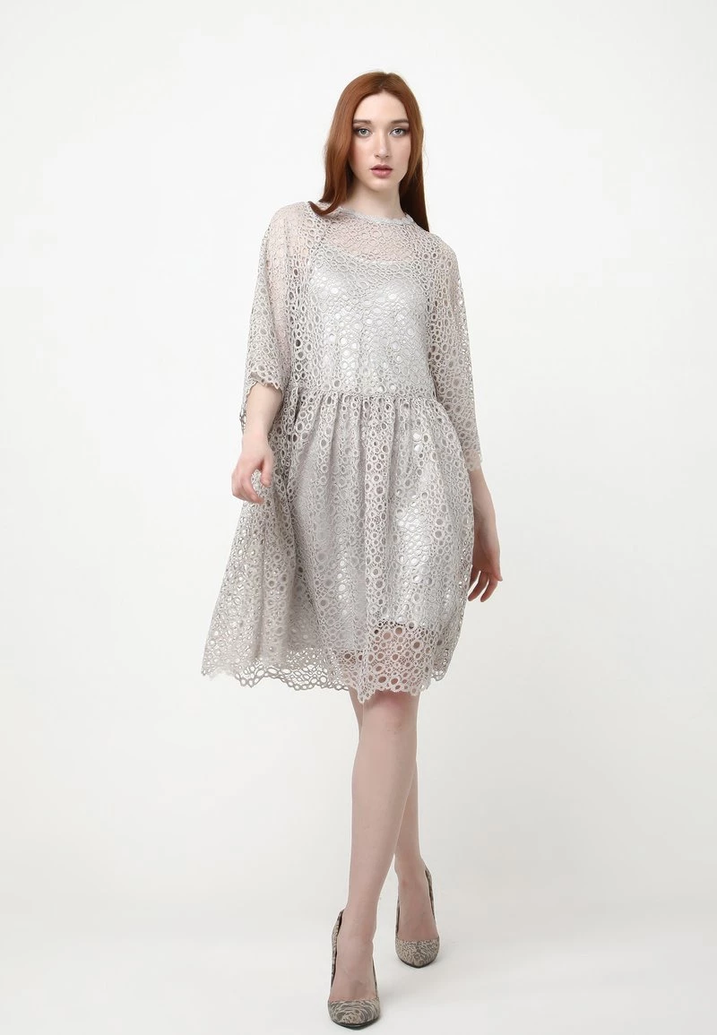 Nuovo π Madam-T Donna ADAMASA - Vestito Elegante - Grau β - immagine 2