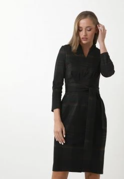 Acquistare 🧨 Madam-T Donna LINA - Vestito Estivo - Schwarz/ Grün ⌛