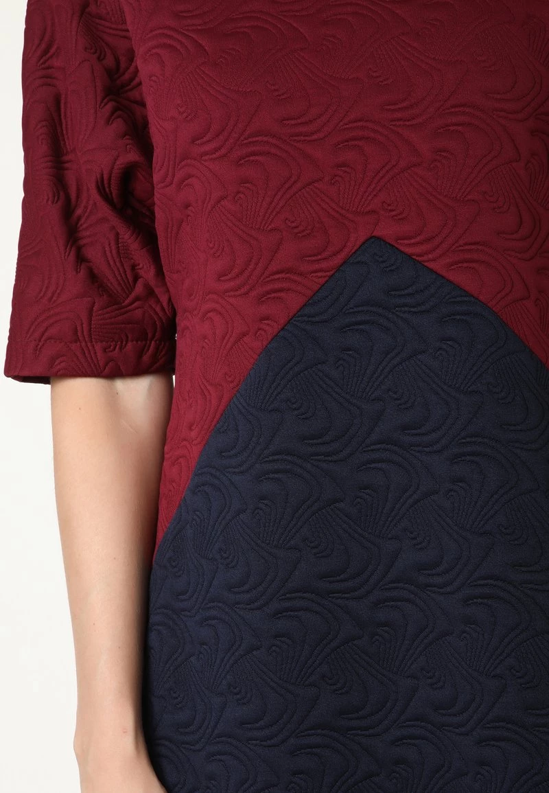 Offerte β Madam-T Donna Vestito Estivo - Wein Rot Blau π - immagine 7