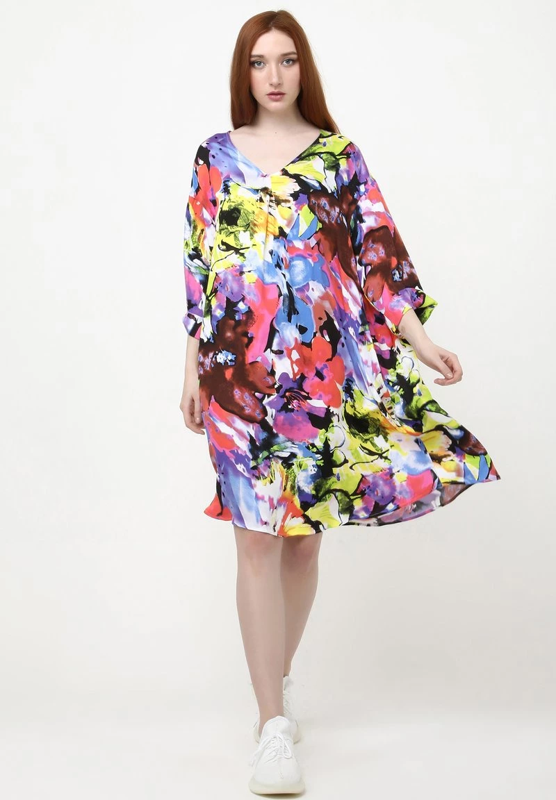 Miglior offerta π Madam-T Donna AMPERO - Vestito Estivo - Lila Hellgrün π - immagine 2