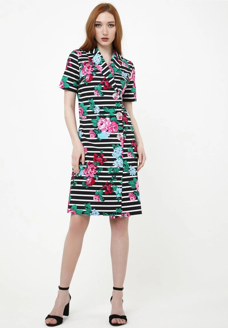 Le migliori recensioni di 𧨠Madam-T Donna ELMA - Abito A Camicia - Schwarz, Rosa ⨠- immagine 6