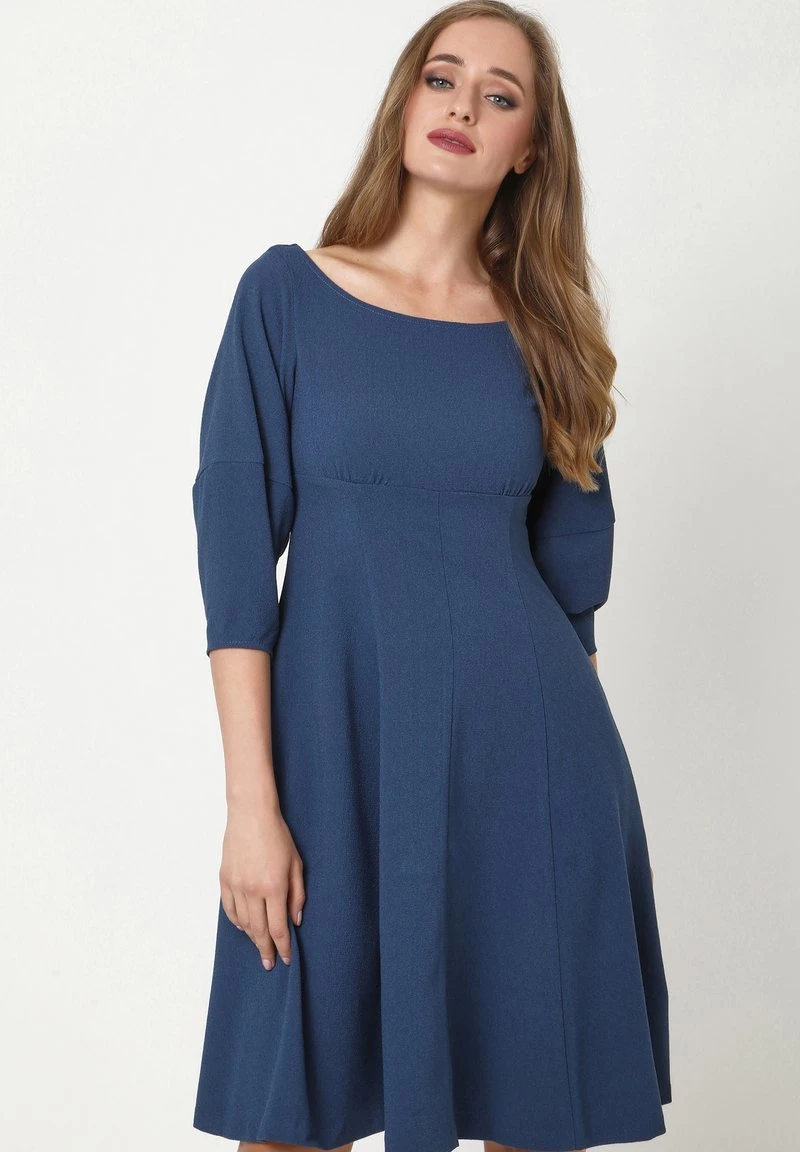 Le migliori recensioni di π Madam-T Donna RAMILDA - Vestito Estivo - Grau-blau π - immagine 4