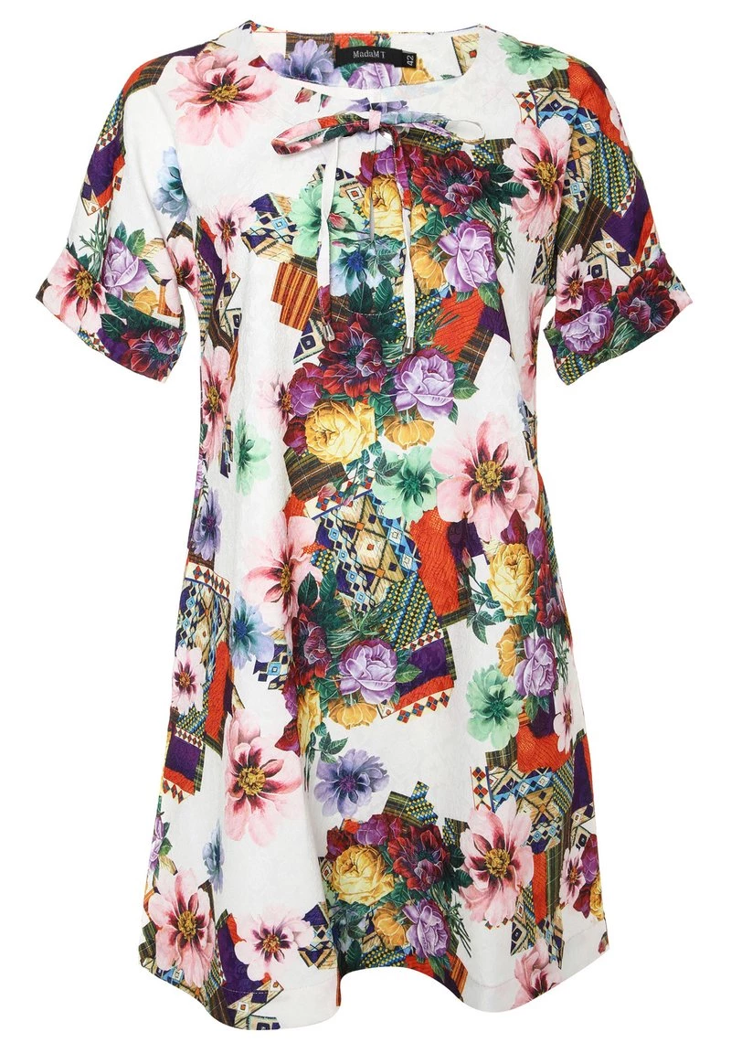 Bilancio π Madam-T Donna LAURA - Vestito Estivo - Beige, Lila π - immagine 7