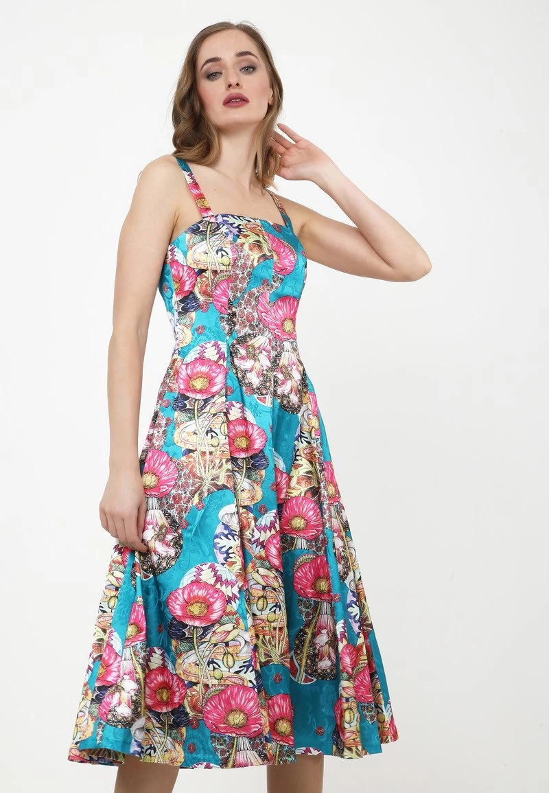 Vendita all'ingrosso 🧨 Madam-T Donna Vestito Estivo - Aqua Rosa ✔️ - immagine 4