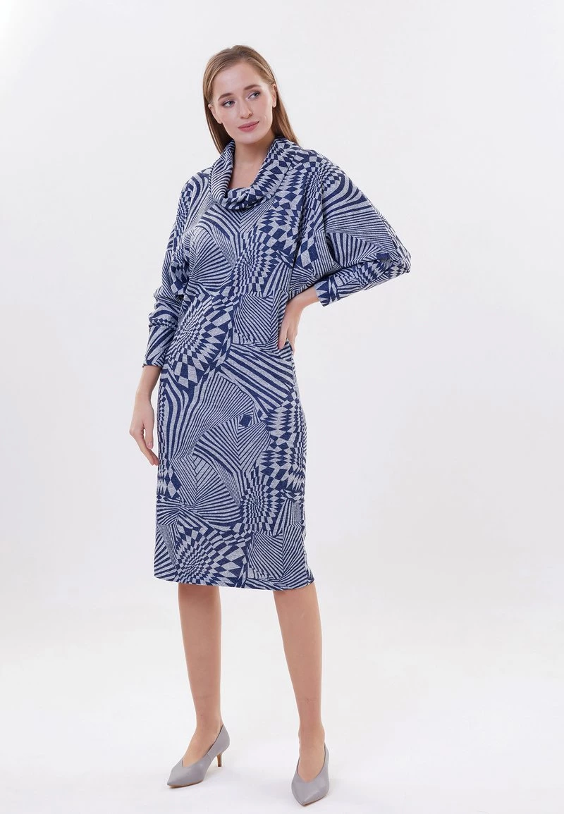 Vendita all'ingrosso π Madam-T Donna LETUCHYA MISHE - Abito In Maglia - Grune Farbe Blau π - immagine 2